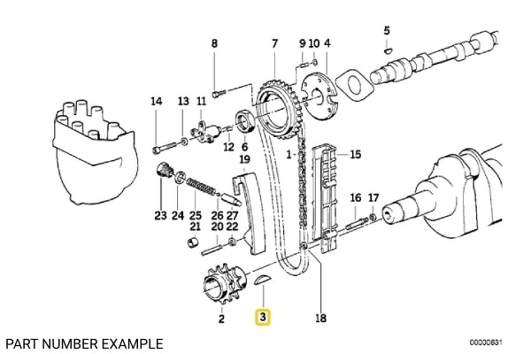 Engine Crankshaft Woodruff Key – 07119951485