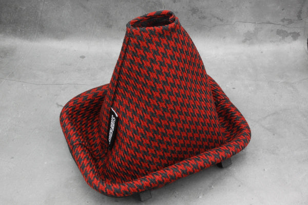 Red Houndstooth Shift Boot