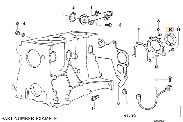 Crankshaft Main Rear Seal - 11142249533