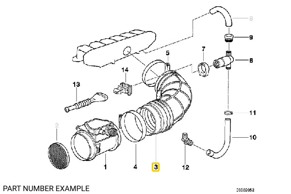 Rubber Air Intake Boot – 13541703588