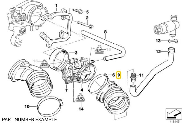 Rubber Air Intake Boot – 13541740073