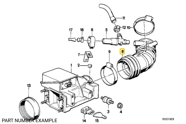 Rubber Air Intake Boot – 13711708800