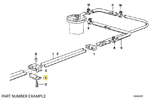 Fuel Line Mounting Bracket – 16121155064