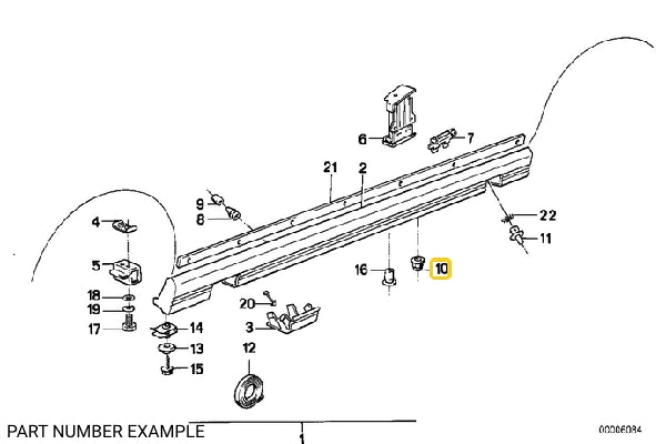 Plastic Nut M6 - 16131176747