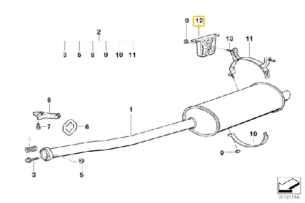 Rubber Exhaust Hanger – 18211723101