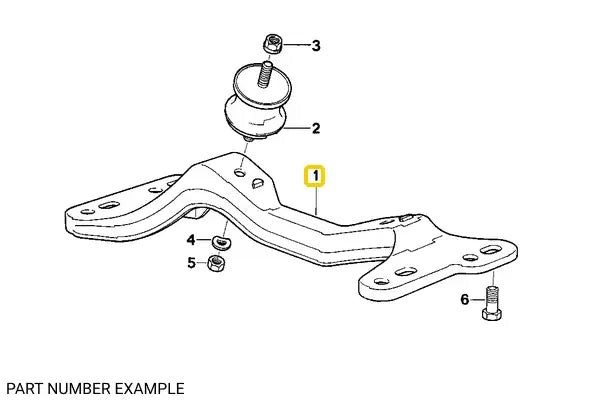 E36 5 Speed Heavy Duty Transmission Brace - 328, M3, Z3M - 23701136498