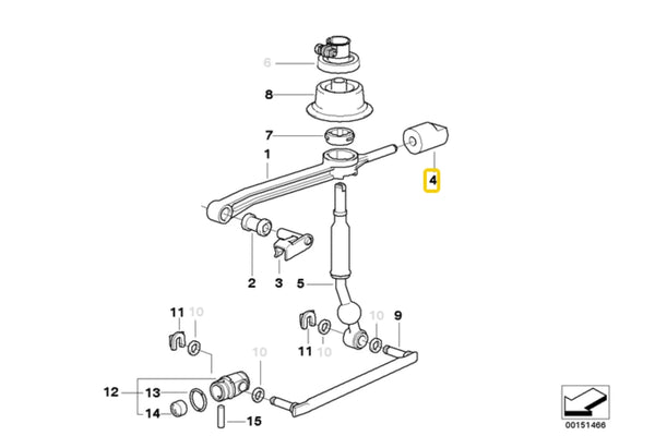 E36 Shifter Arm Rear Bush