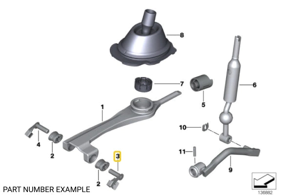 Shifter Bearing Bolt L. Side - 25117529078