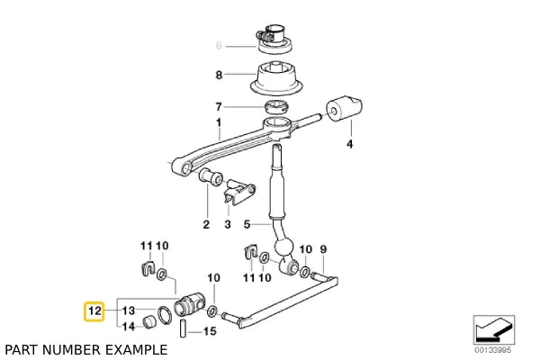 Late Style Shifter Rod Joint - 25117580281