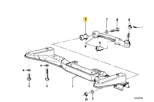 E21 (1975-78) Front Arm Outer Bush