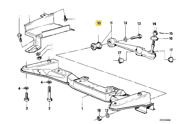 E21 (1978-83) Front Arm Inner Bush