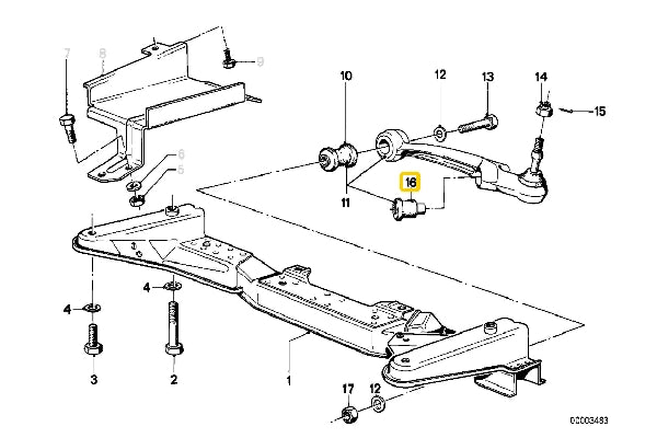 E21 (1978-83) Front Arm Outer Bush