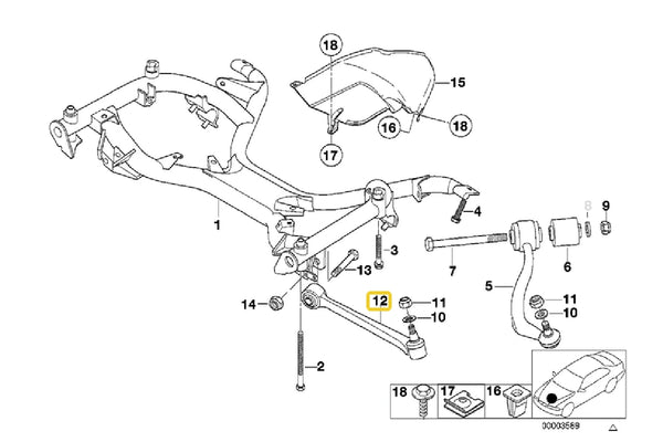 E39 Front Inner Track Control Arm Bush (535i - 540i - M5)