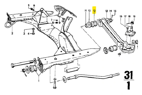 1502-2002 Front Lower Arm Inner Bush