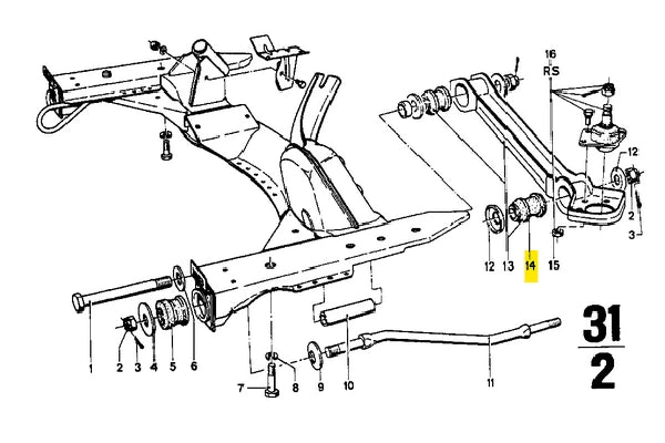 1502-2002 Front Lower Arm Outer Bush