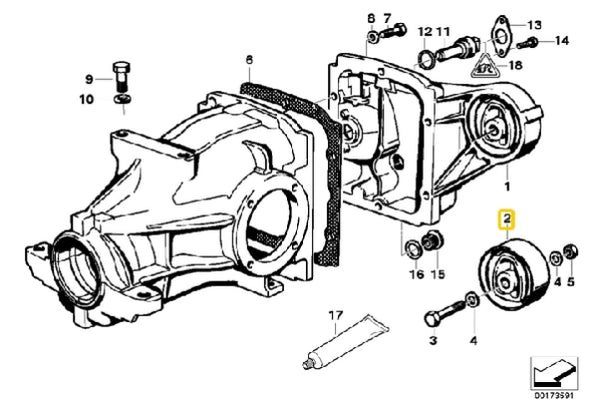 E36 318ti Rear Diff Mounting Bush