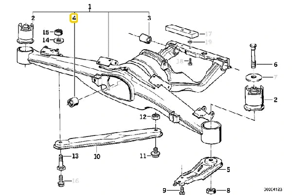 E34 Rear Diff Front Mounting Bush