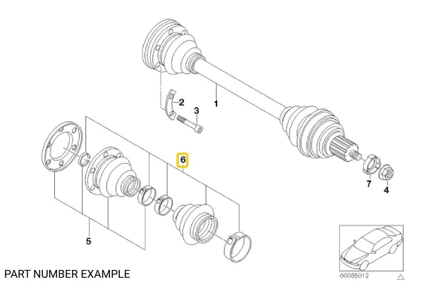 CV Joint Boot Kit Outer - 33219067810