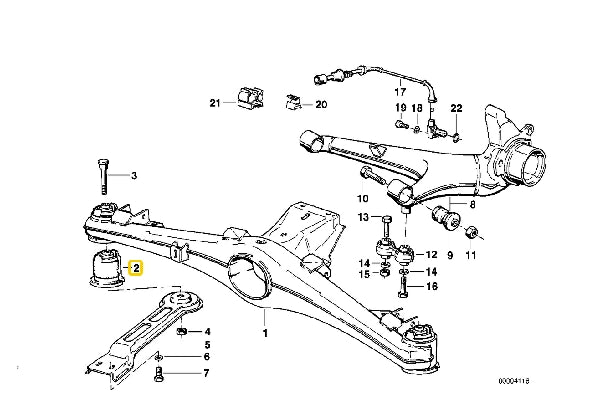 E24 Rear Subframe Bushes