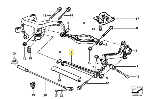 E36 Adjustable Rear Lower Control Arm Kit