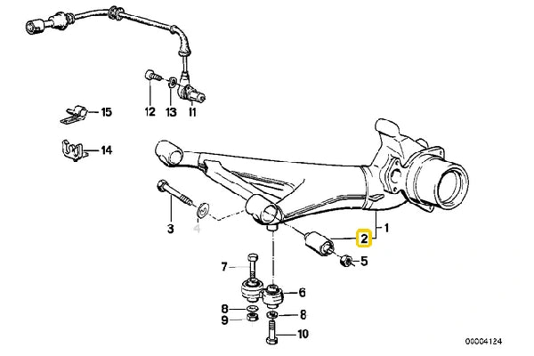 E34 Rear Trailing Arm Bush