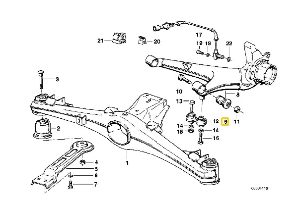 E24 Rear Trailing Arm Bush - Adjustable