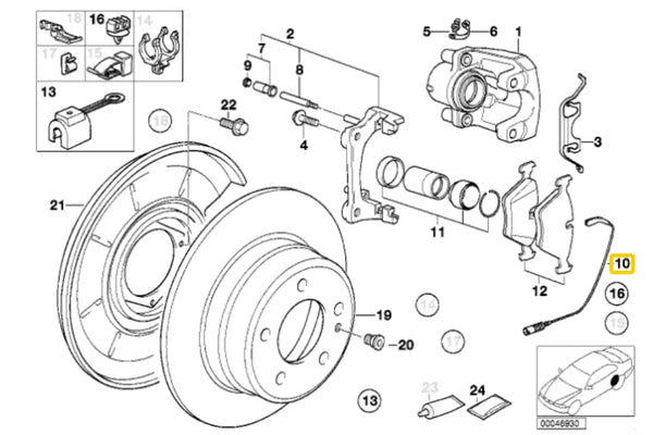 Brake Pad Wear Sensor – 34351181342