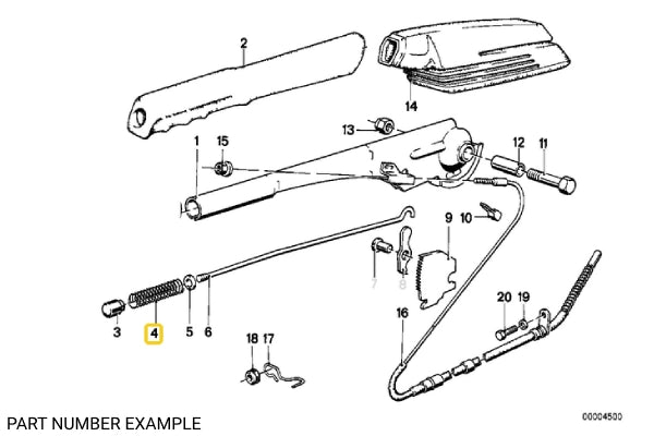 Handbrake Button Compression Spring – 34411150662