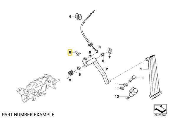 Clutch Pedal Stop Buffer – 35311103849