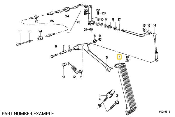 Accelerator Pedal Assembly - 35411118210