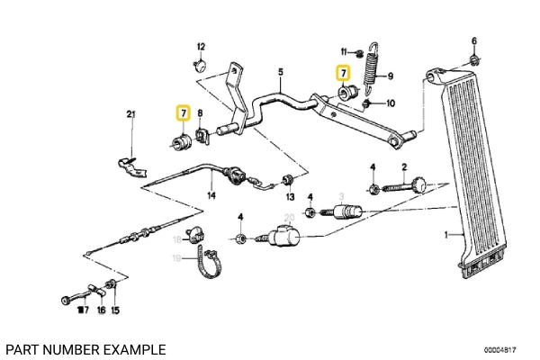 Accelerator Pedal Bracket Bushing – 35411119016