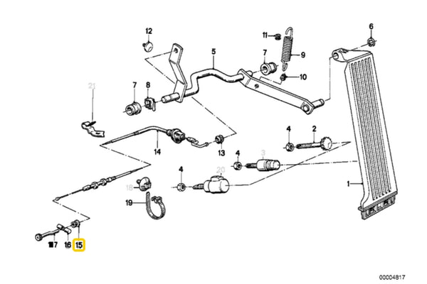 Rubber Grommet for Accelerator Cable - 35411152744