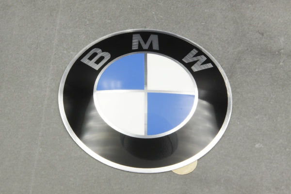 BMW Adhesive Wheel Emblem 64.5mm - 36131181080 - E12, E23, E24, E28, E34, E36,  E39, E46