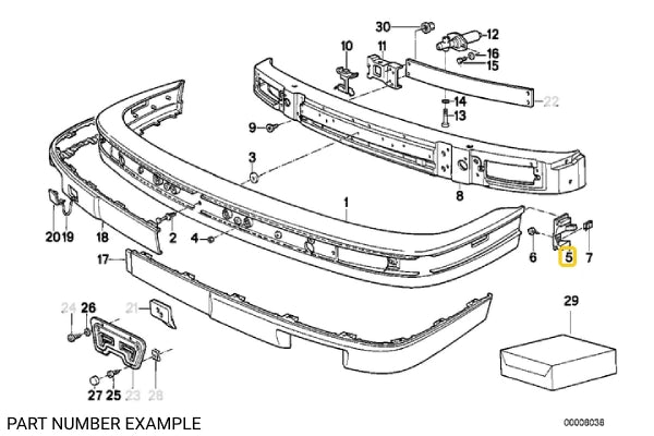 Front Bumper Guide (Left) – 51111953097