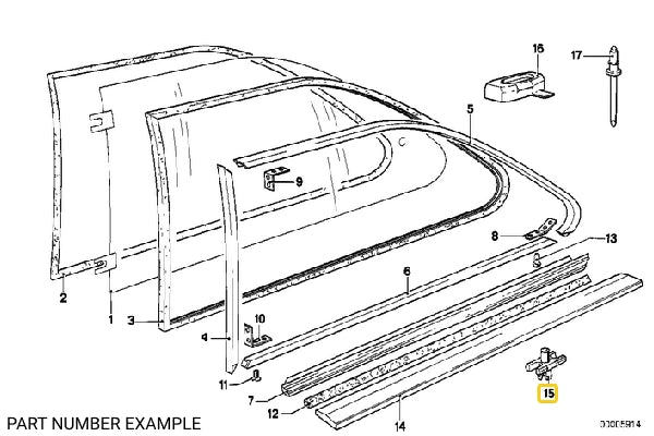 Trim Moulding Clip – 51131804205