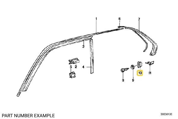 Body Trim Grommet – 51131840154