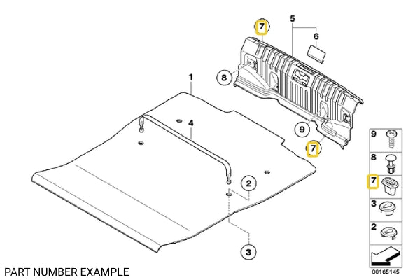 Body Trim Grommet – 51131840154