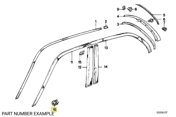 Body Moulding Clamp – 51131863499