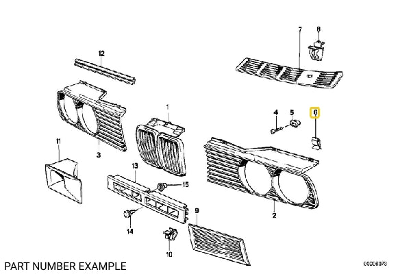 Clamp for Grille - 51131872146