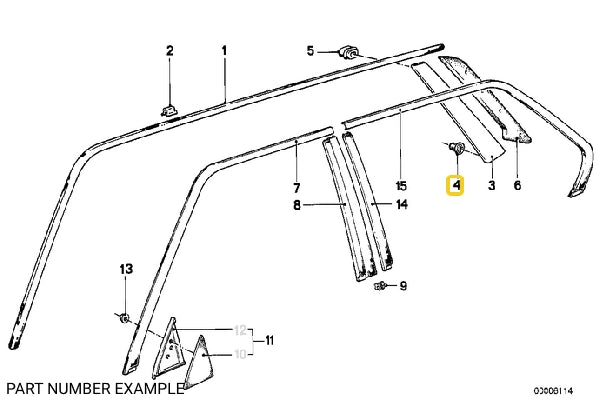 Emblem / Trim Retaining Grommet – 51141852899