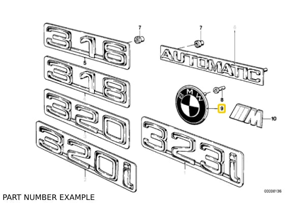 Genuine Boot Emblem – 51141872328