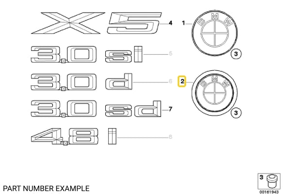 Genuine Boot Badge Emblem – 51147157696