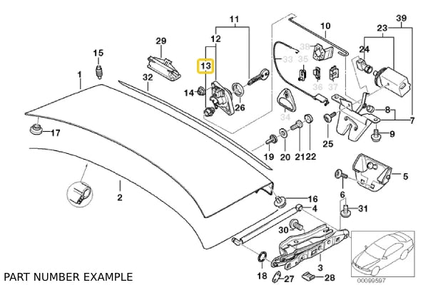 BMW Door Lock Circlip – 51221817032