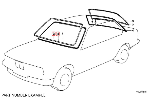 Front Windshield Moulding Set - Chrome / Early Model