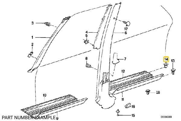 Door Sill Retaining Clip (Inner) – 51471840960