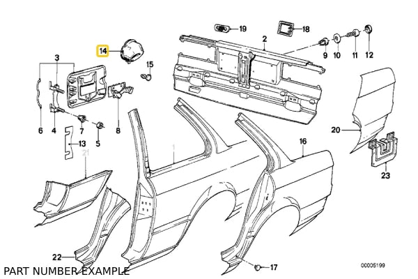 Rubber Seal for Fuel Filler Neck - 51711884358