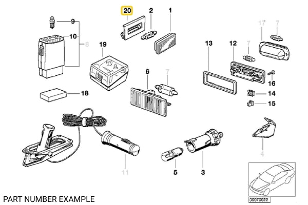 Interior Light Bracket – 54121884483