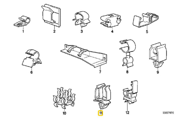 Cable Holder - 61131369883