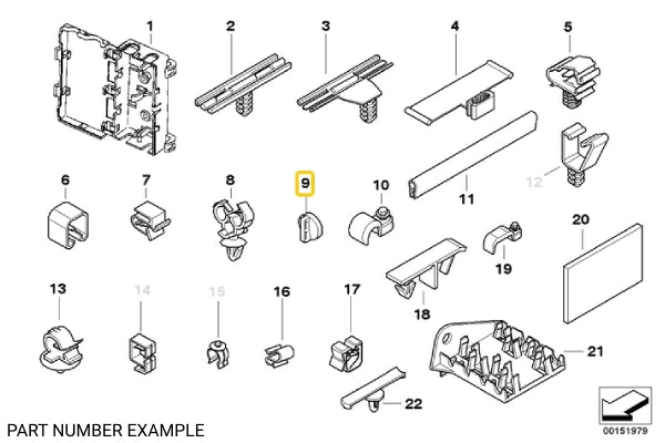 Push Button Clip – 61131373669