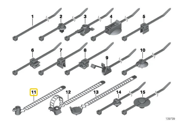 Genuine Cable Tie - 61138357028